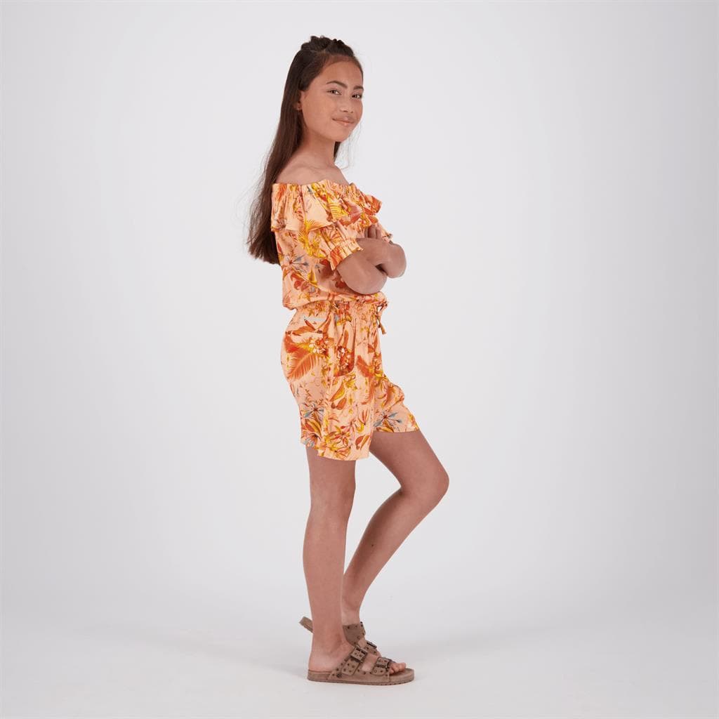 Vingino Philine Meisjes Jumpsuit Koraal 116 thumbnail 2