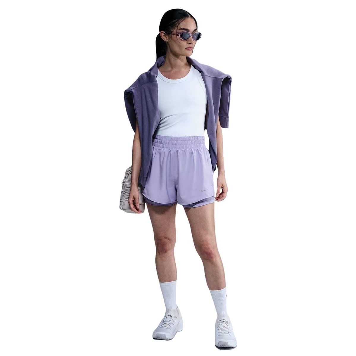 Nike One Dri-fit Sportshort Dames Pink L/40