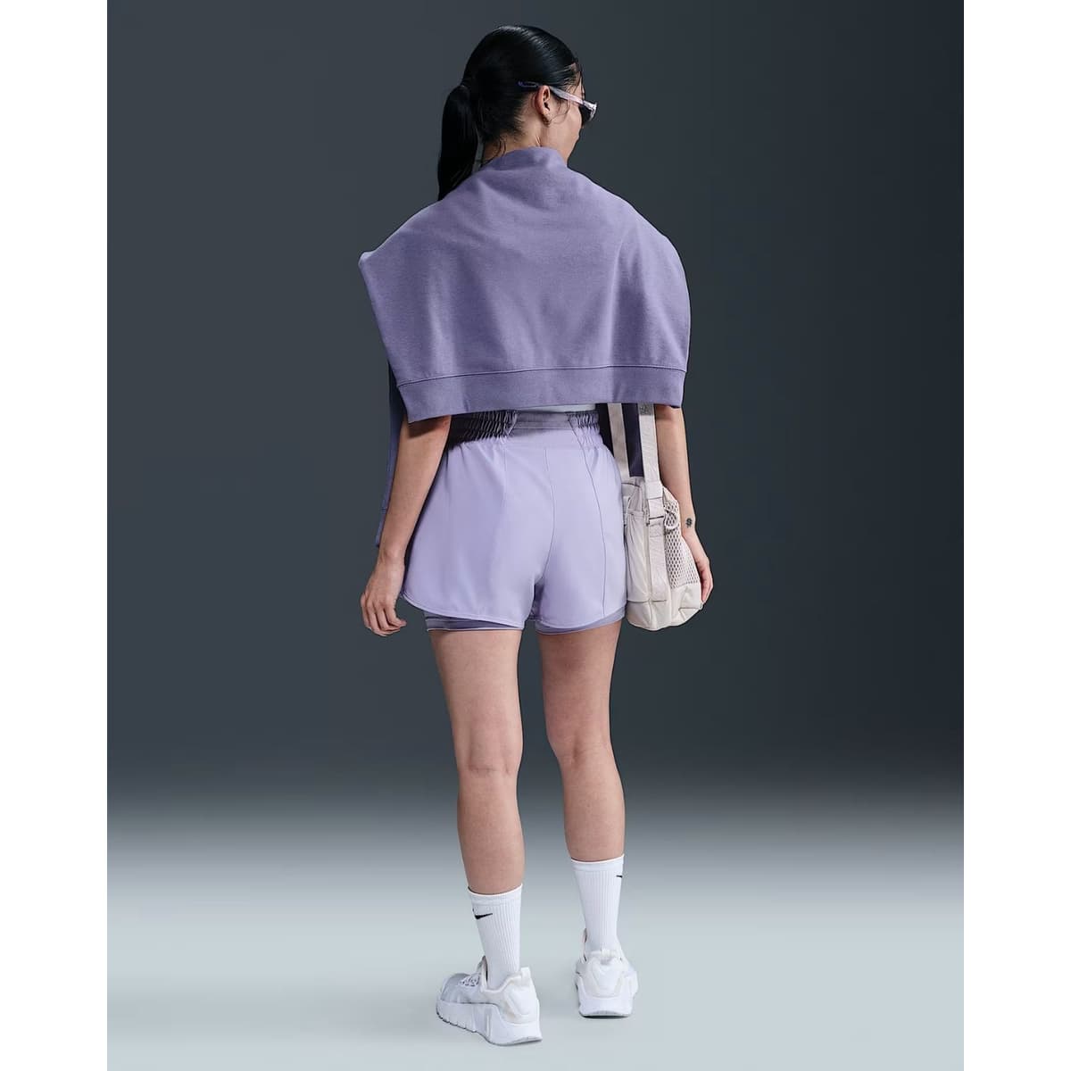 Nike One Dri-fit Sportshort Dames Pink L/40 thumbnail 3