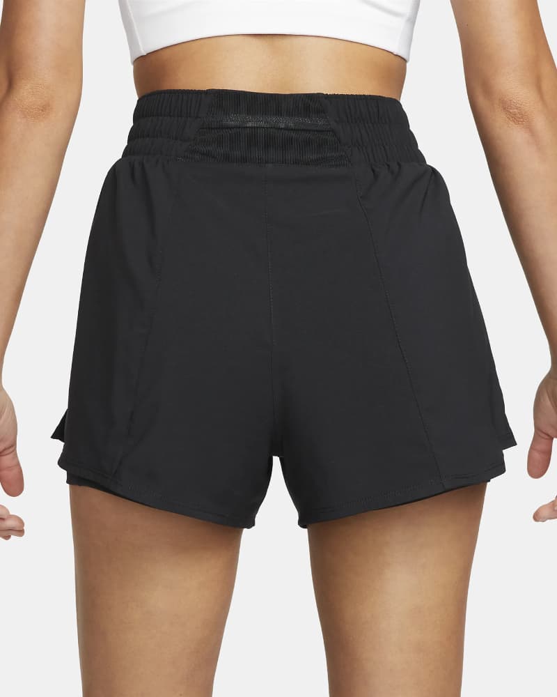Nike One Dri-fit Sportshort Dames Zwart L/40. thumbnail 3