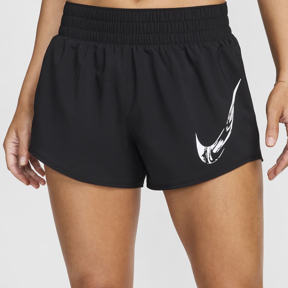 Nike One Swoosh Dri-fit Sportshort Dames Zwart Xl/42. thumbnail 4