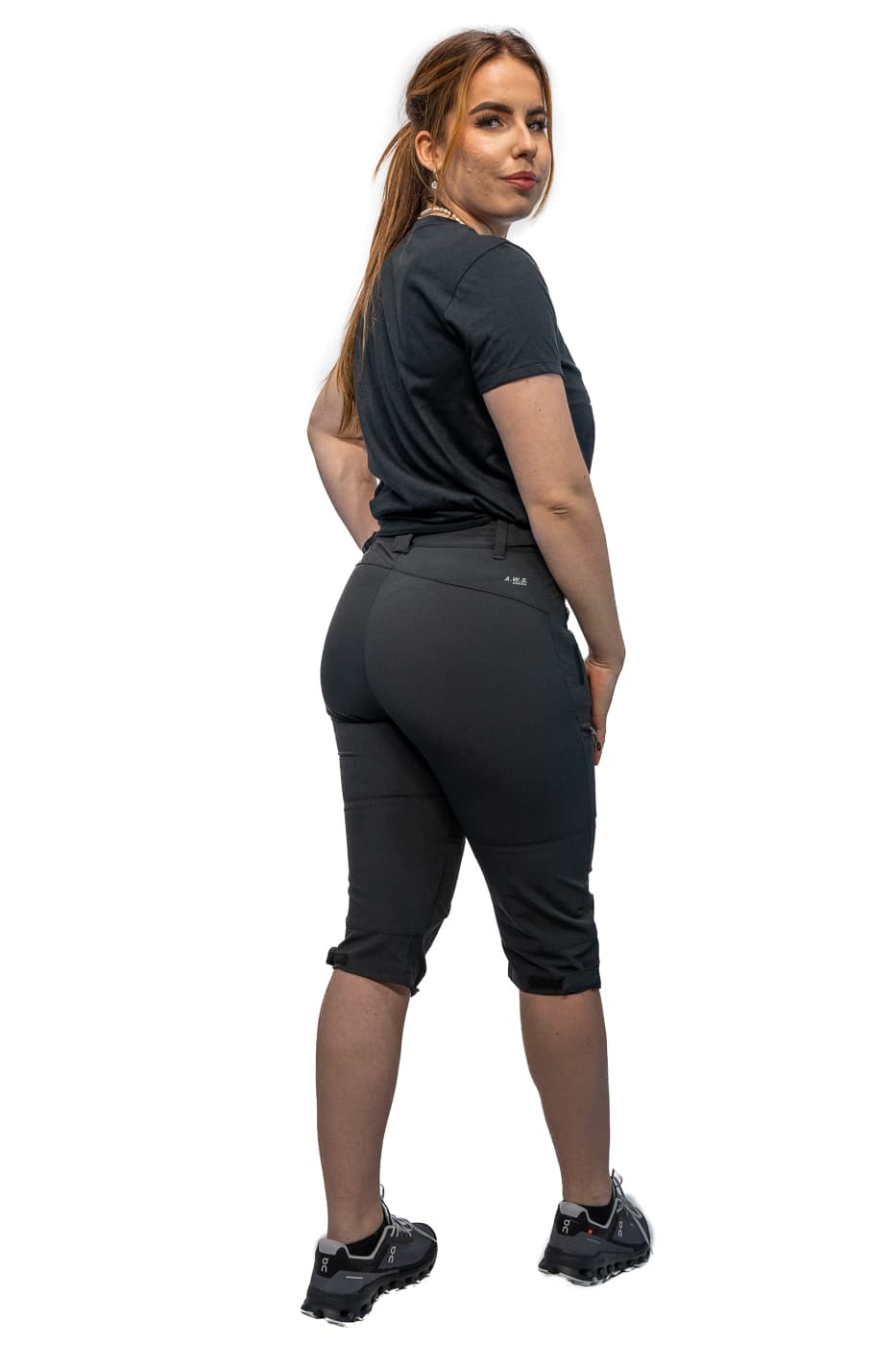 Ice Peak Beattie Capri Wandelshort Dames Antraciet Xl/42 thumbnail 5