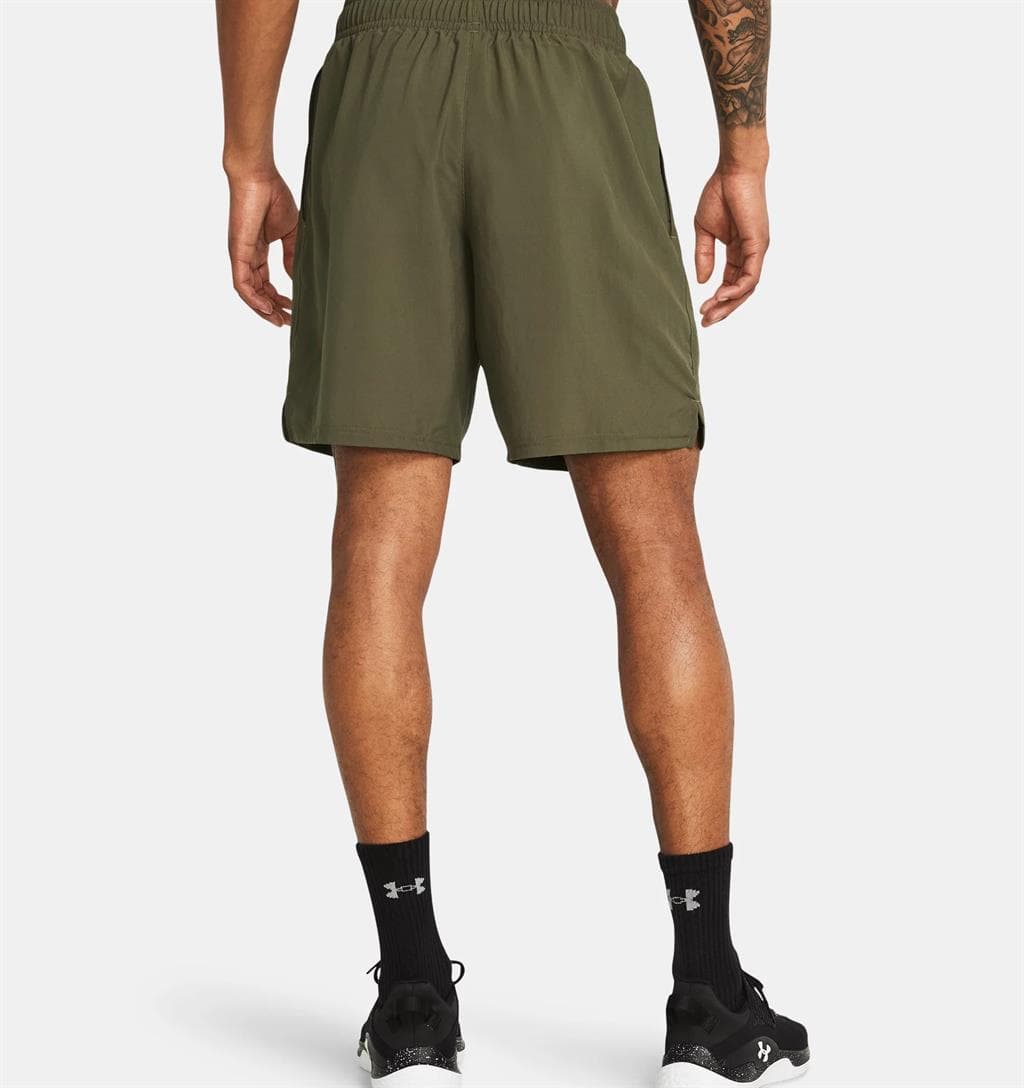 Under Armour Tech Woven Wordmarks Sportshort Heren Donkergroen Xs thumbnail 3