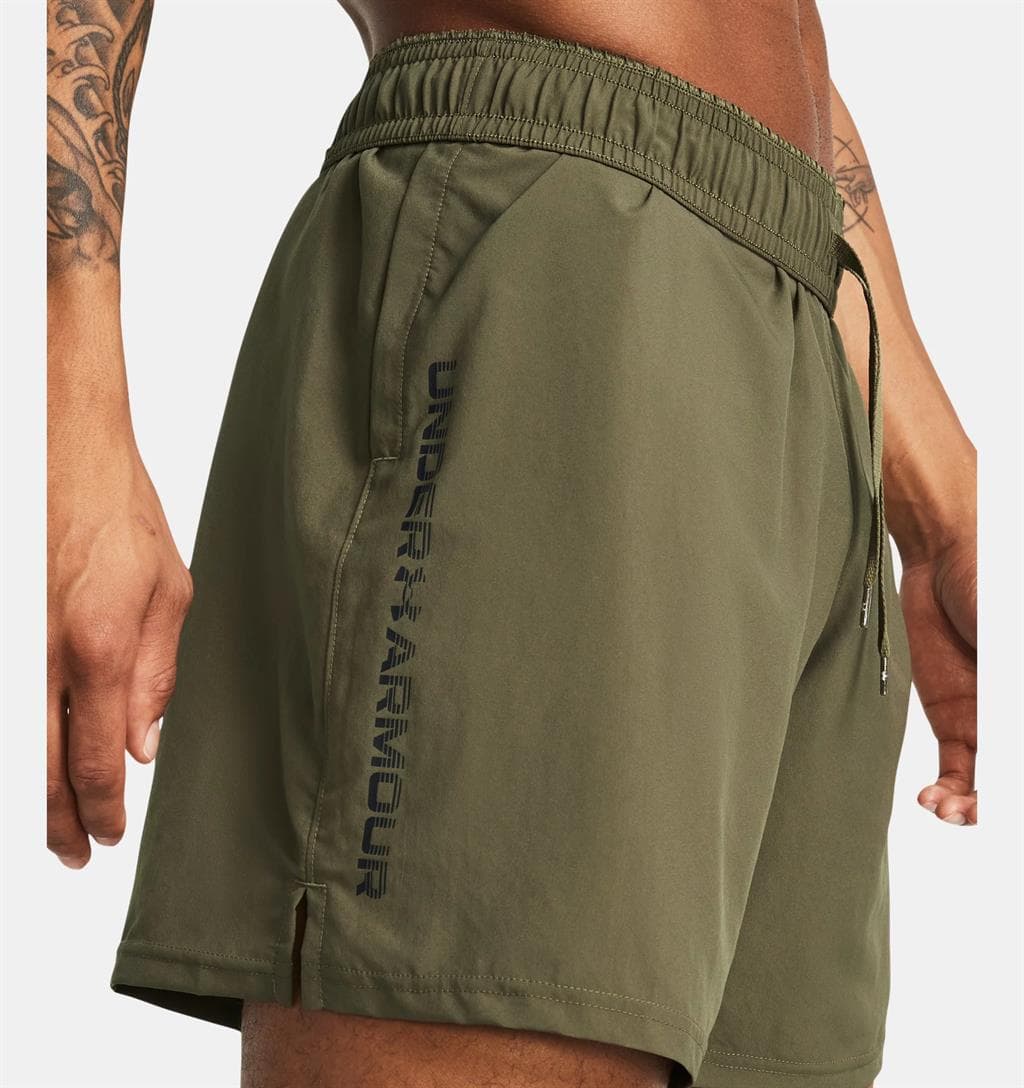 Under Armour Tech Woven Wordmarks Sportshort Heren Donkergroen Xs thumbnail 2