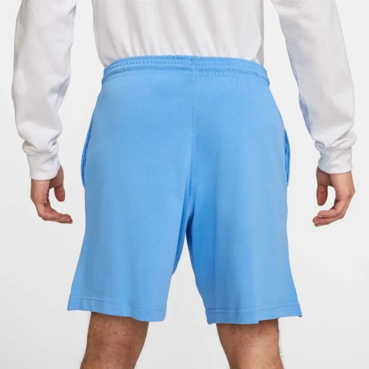 Nike Club Knit Sportshort Heren Blauw M thumbnail 5