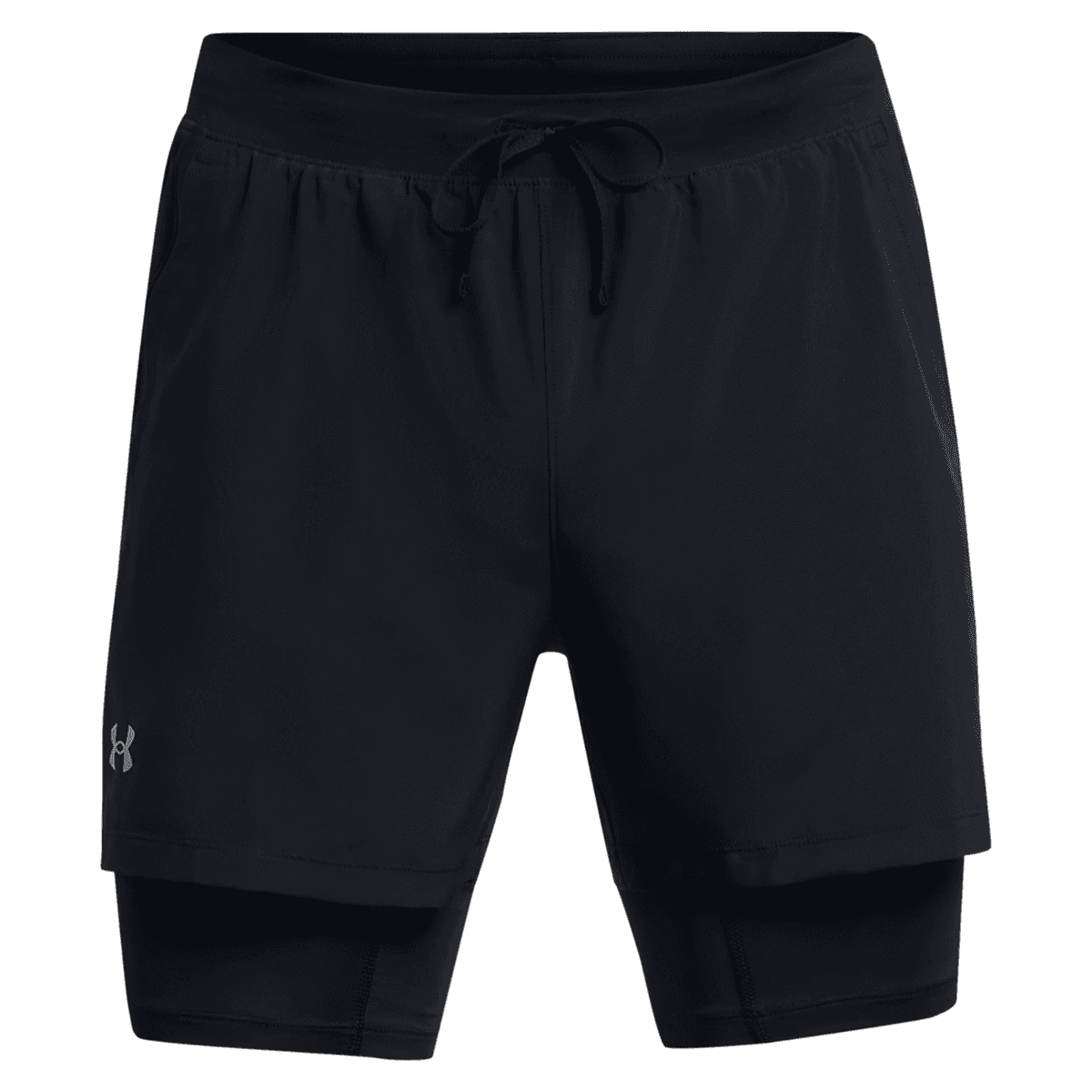 Under Armour Launch 5 2-in-1 Sportshort Heren Zwart Xl