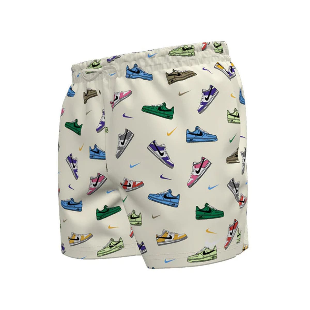 Nike Multi Print 5''Volley Zwemshort Heren Wit M