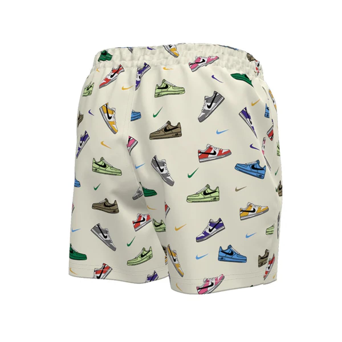 Nike Multi Print 5''Volley Zwemshort Heren Wit M thumbnail 3