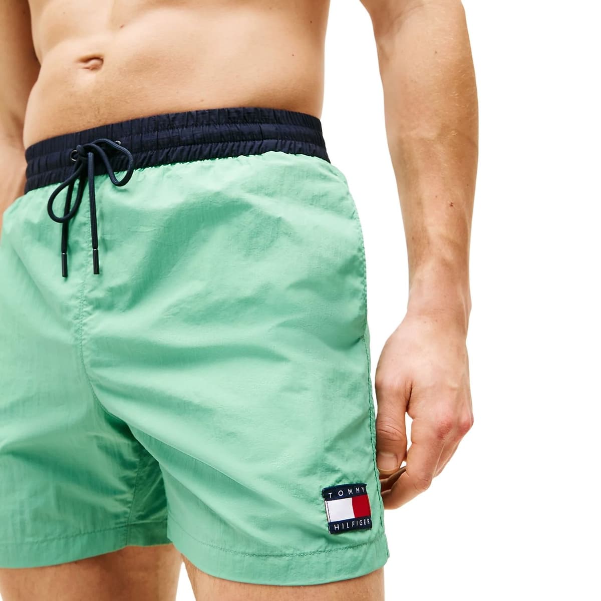 Tommy Hilfiger Medium Drawstring Zwemshort Heren Donkergroen S thumbnail 3