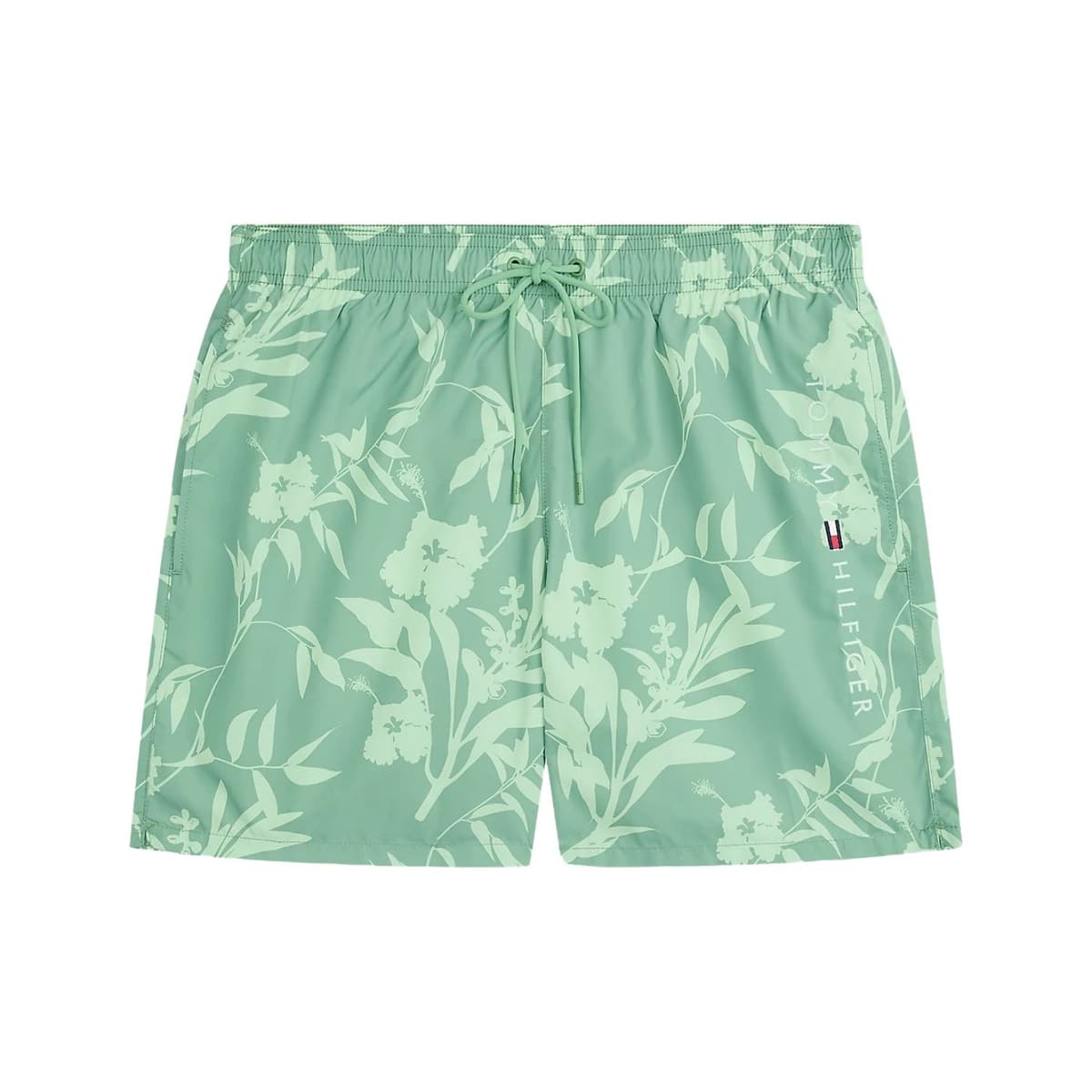 Tommy Hilfiger Medium Drawstring Zwemshort Heren Groen Dessin L
