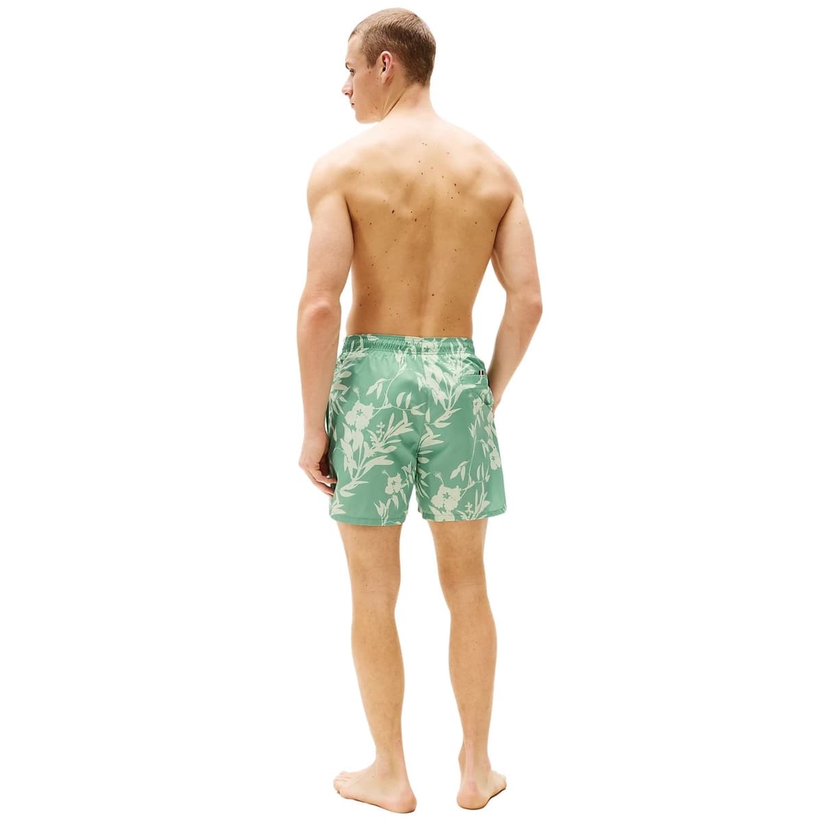 Tommy Hilfiger Medium Drawstring Zwemshort Heren Groen Dessin L thumbnail 4