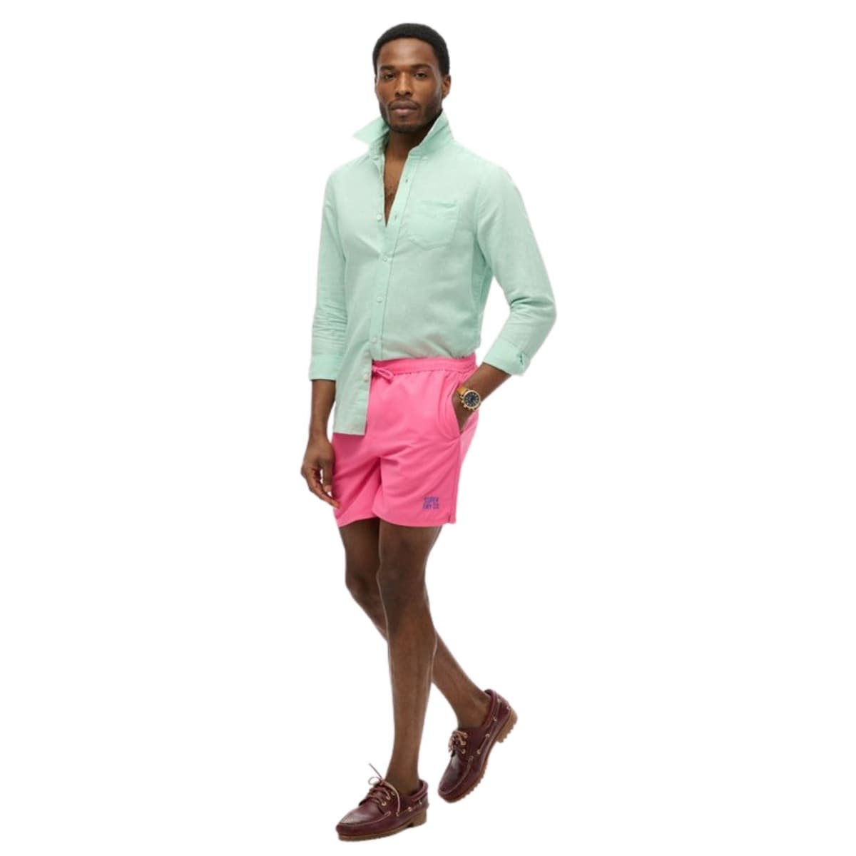 Superdry Essential 17 Zwemshort Heren Pink Xl thumbnail 2