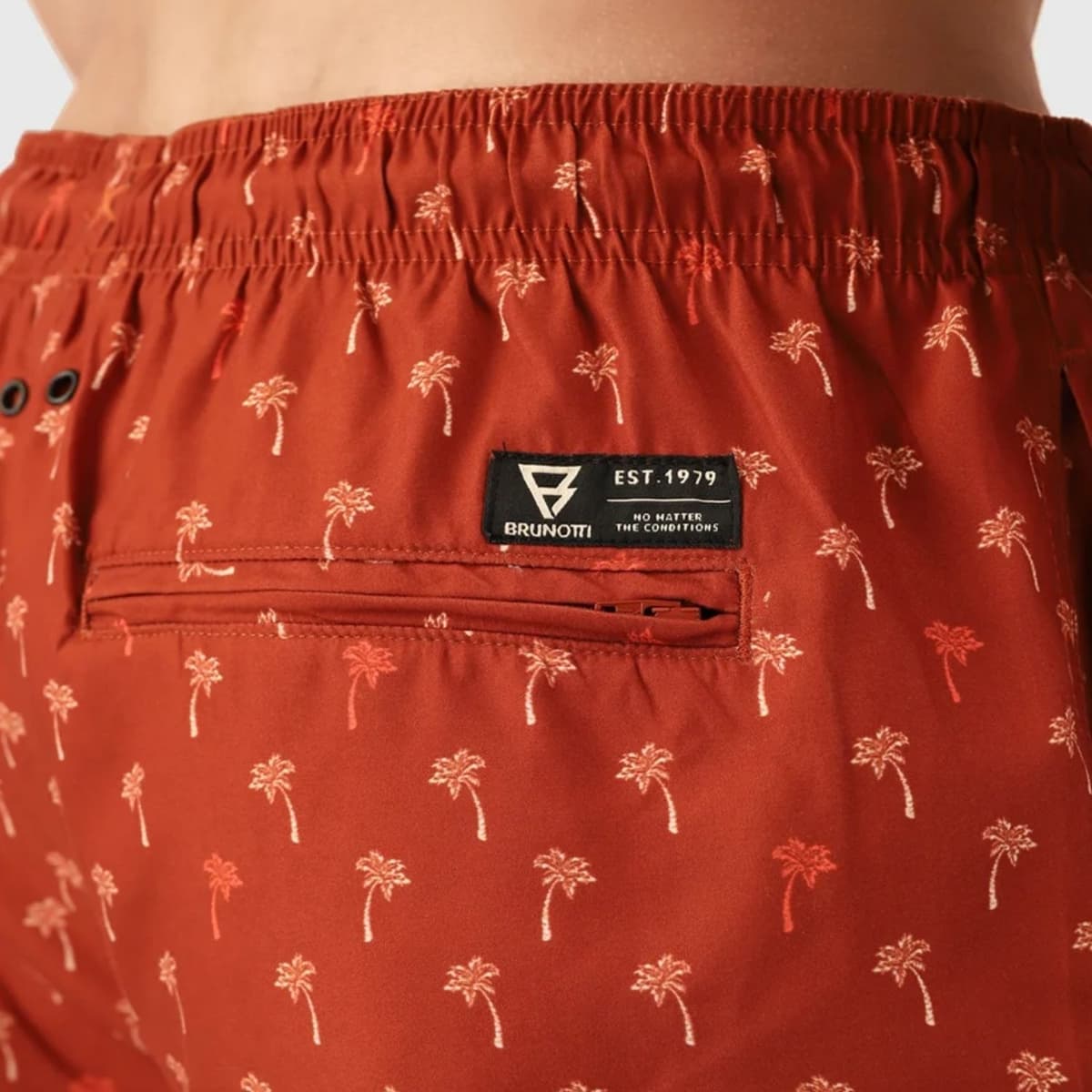 Brunotti Cester-mini Zwemshort Heren Rood Dessin M thumbnail 2