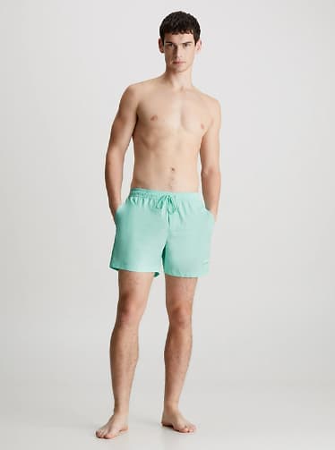 Calvin Klein Medium Drawstring Zwemshort Heren Blauw Xl thumbnail 3