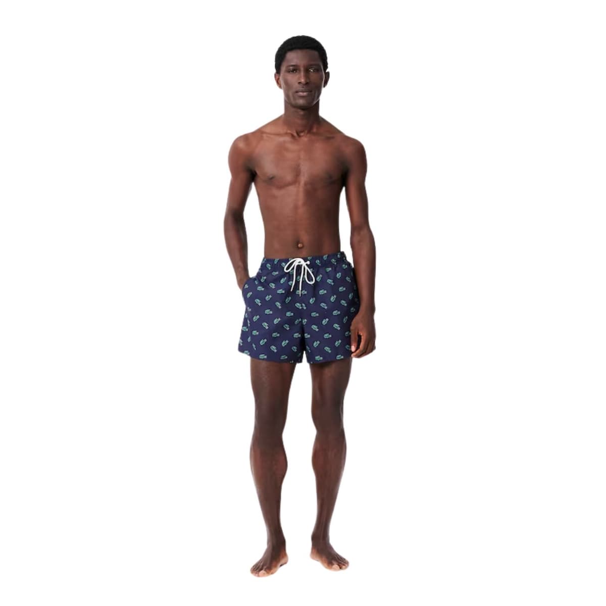 Lacoste  Zwemshort Heren Donkerblauw L