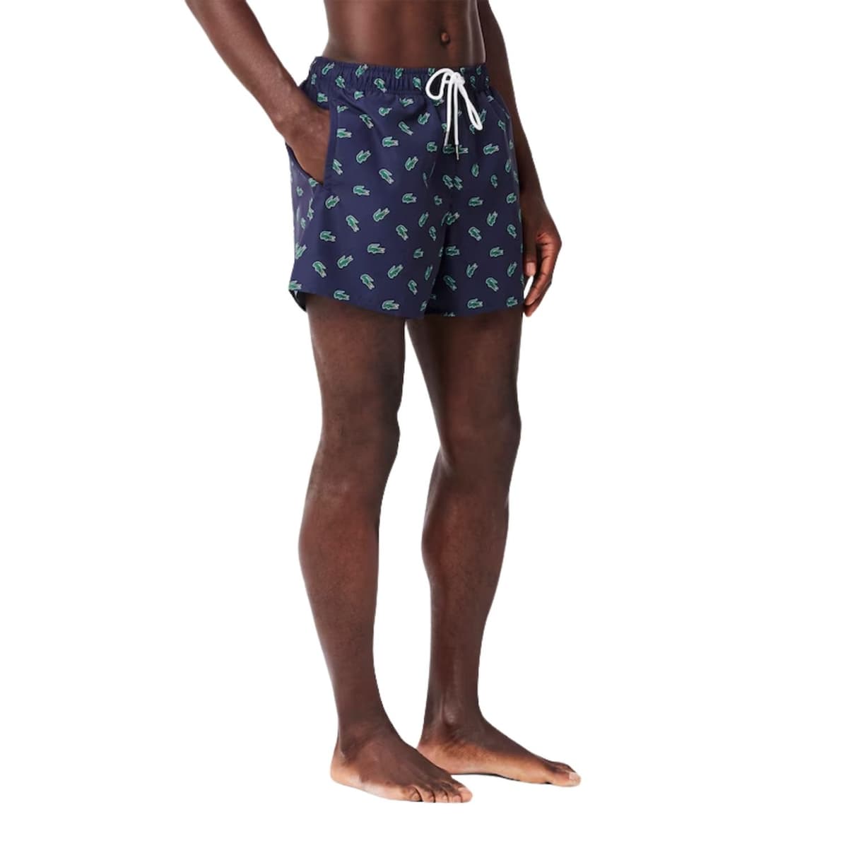 Lacoste  Zwemshort Heren Donkerblauw S thumbnail 4