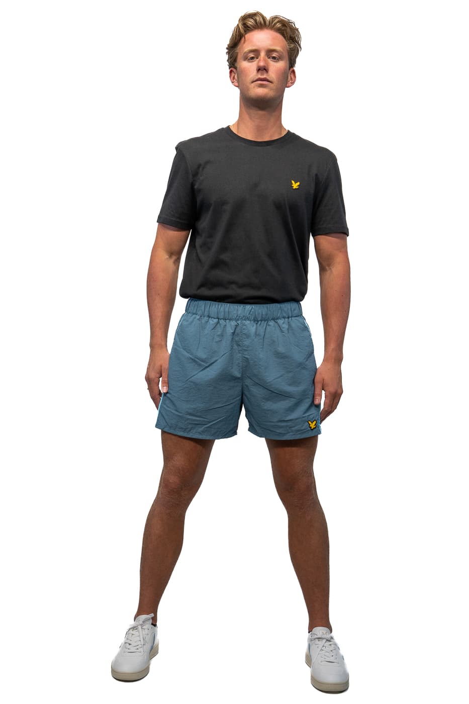 Lyle And Scott Side Mesh Zwemshort Heren Paars Xs thumbnail 4