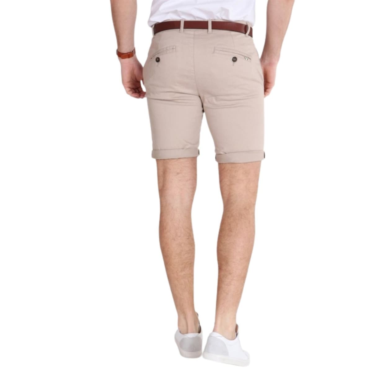 Solid Rockcliffe Casual Short Heren Taupe Dessin Xl thumbnail 3