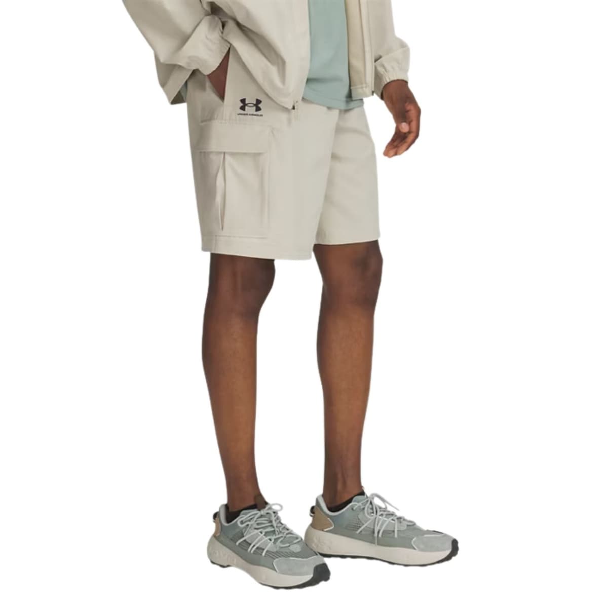 Under Armour Cargo Vibe Woven Casual Short Heren Beige Xl thumbnail 4