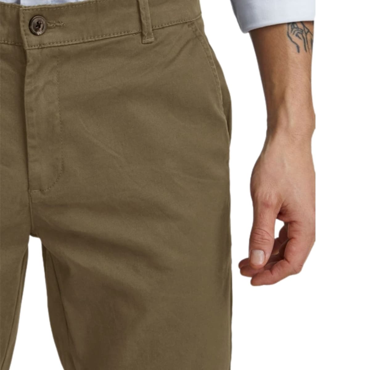 Solid Rockcliffe Casual Short Heren Groen S thumbnail 3