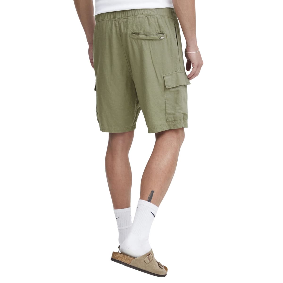 Solid Ferris Casual Short Heren Groen L thumbnail 4