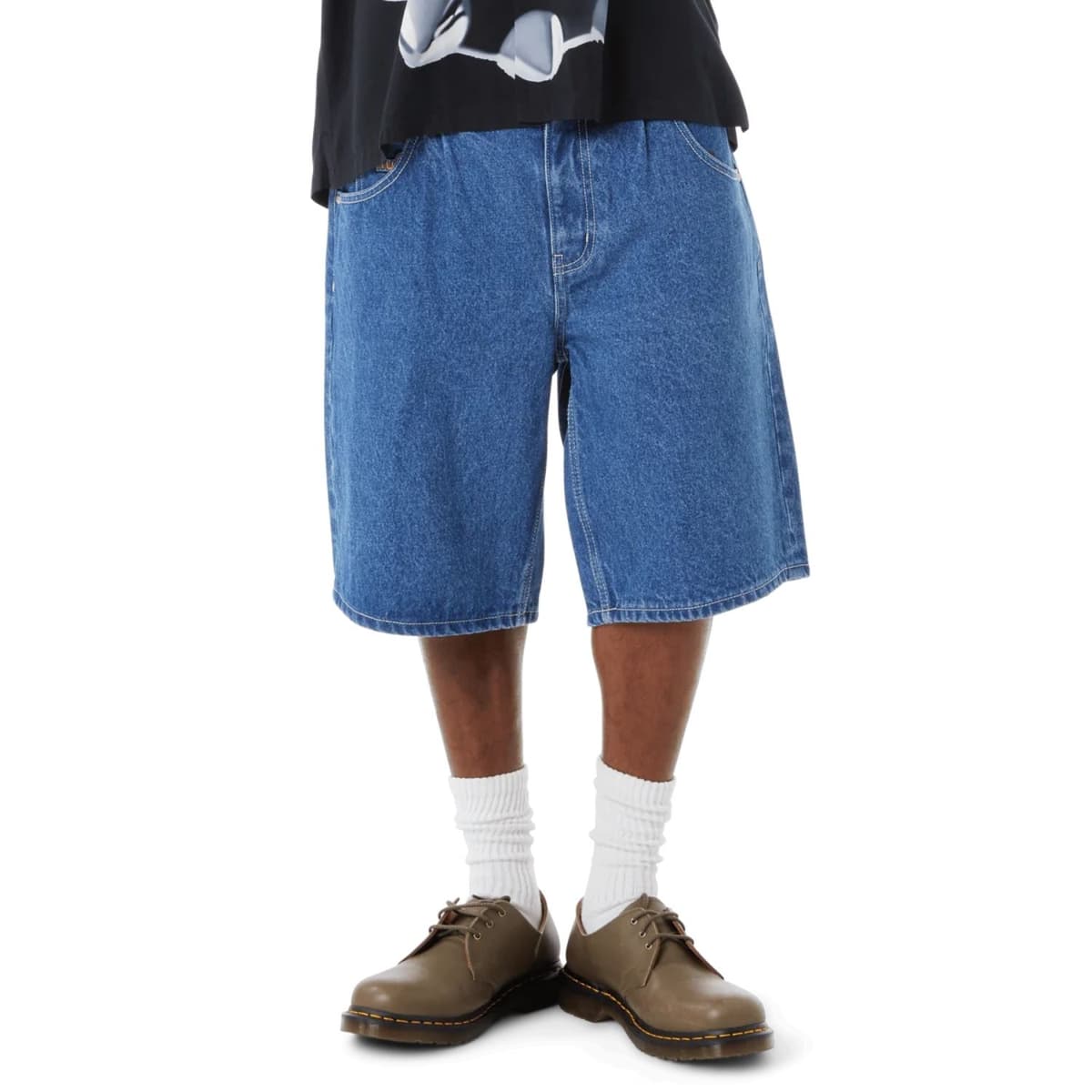 Huf Cromer Casual Short Heren Denim L/32i