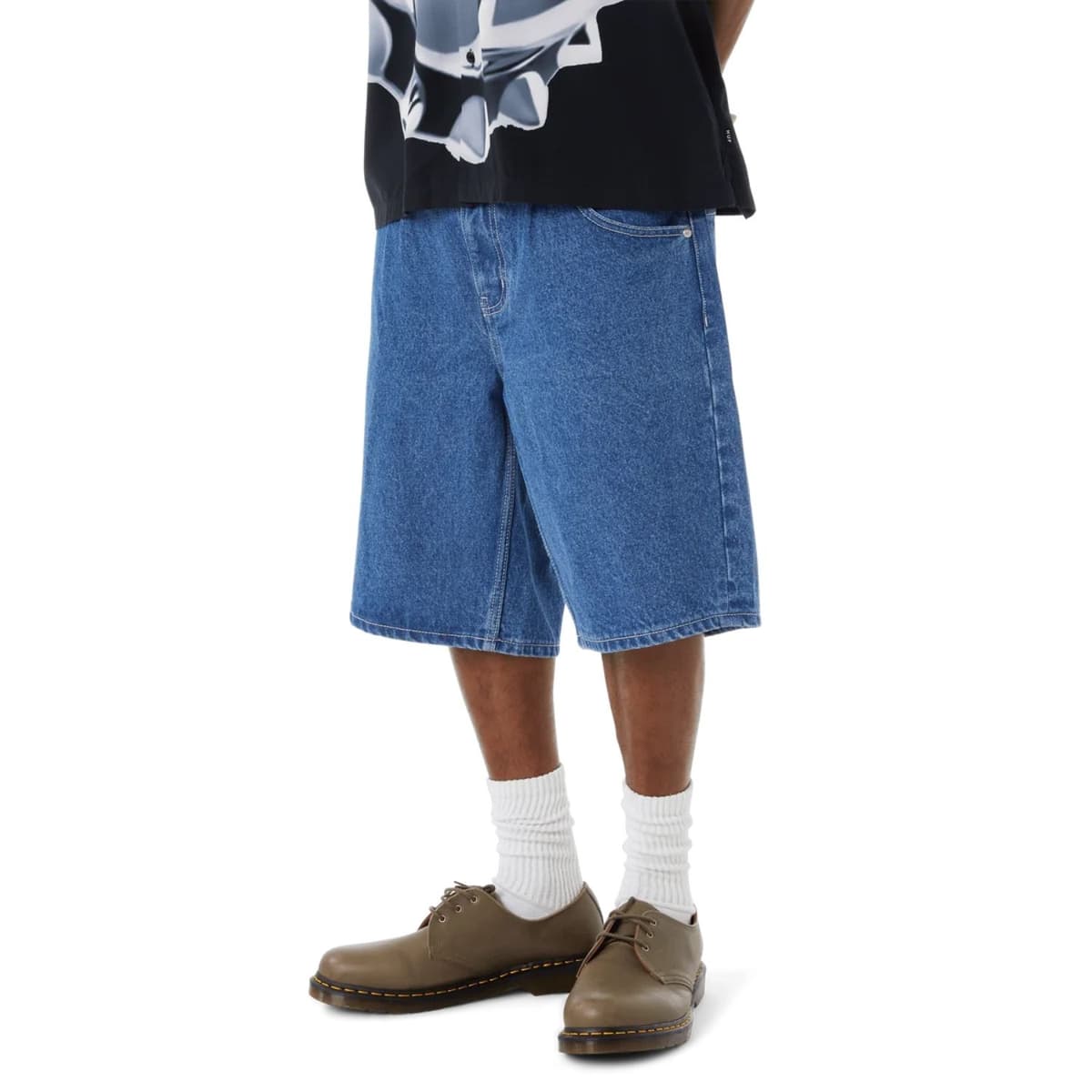 Huf Cromer Casual Short Heren Denim L/32i thumbnail 5