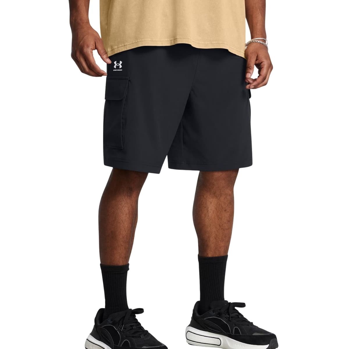 Under Armour Cargo Vibe Woven Casual Short Heren Zwart M thumbnail 6