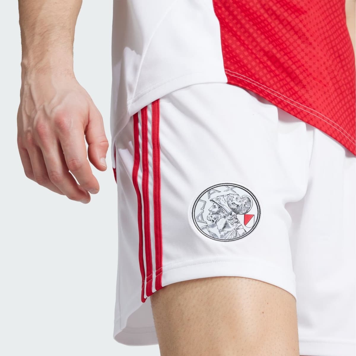 Adidas Ajax Thuis 25/26 Voetbalbroek Heren Wit S thumbnail 3