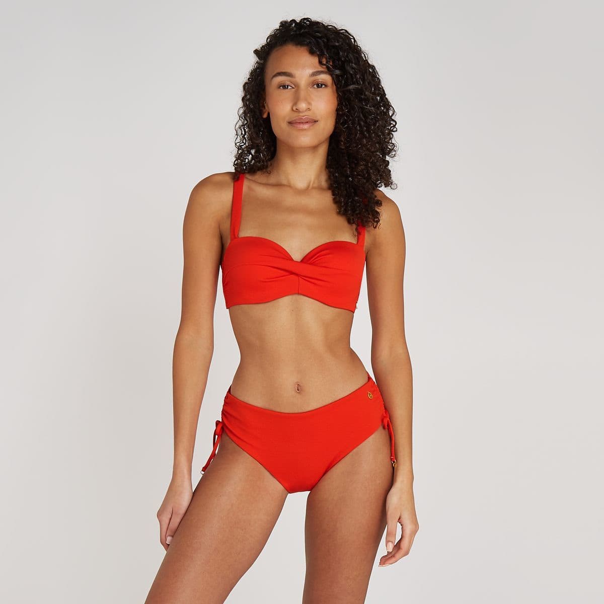 Ten Cate Midi Bow Bikini Slip Dames Rood M/38 thumbnail 3