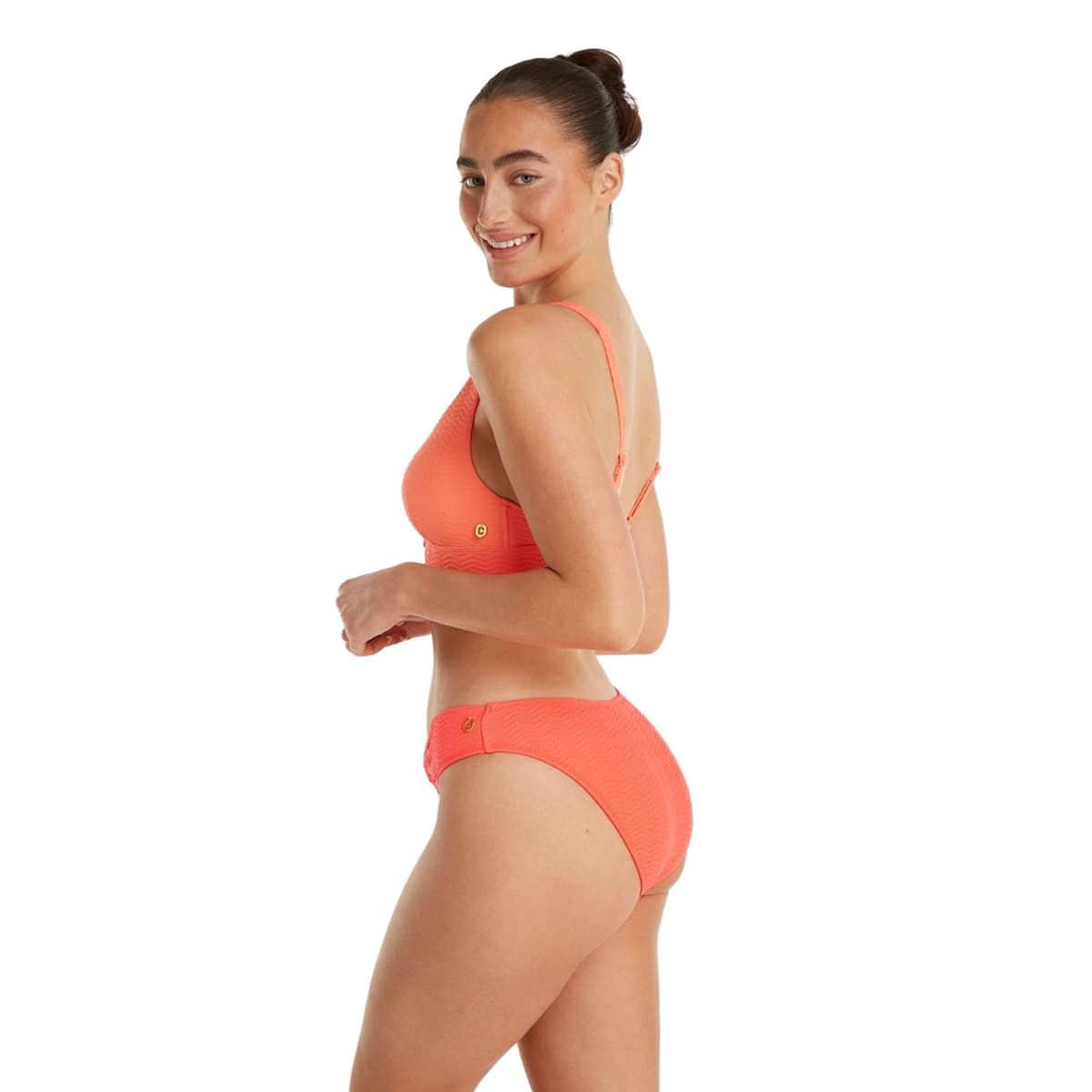 Ten Cate Bottom Knot Bikini Slip Dames Koraalrood Xl/42 thumbnail 4