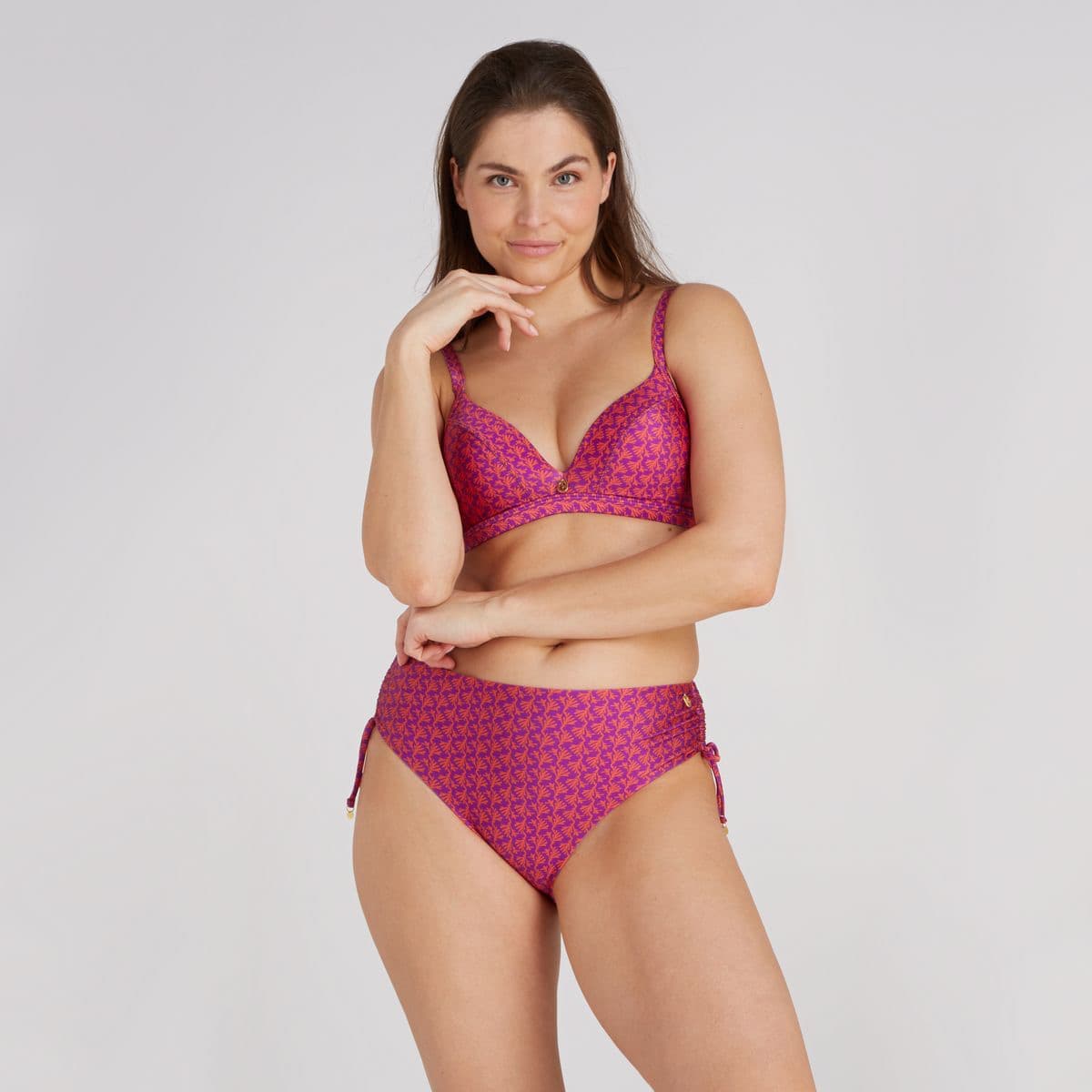 Ten Cate Midi Bow Bikini Slip Dames Koraal M/38 thumbnail 3