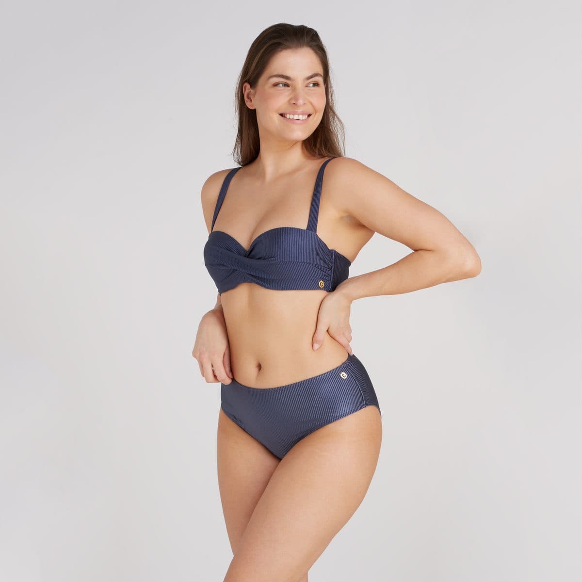 Ten Cate Midi Bikini Slip Dames Donkerblauw 3xl/46 thumbnail 3