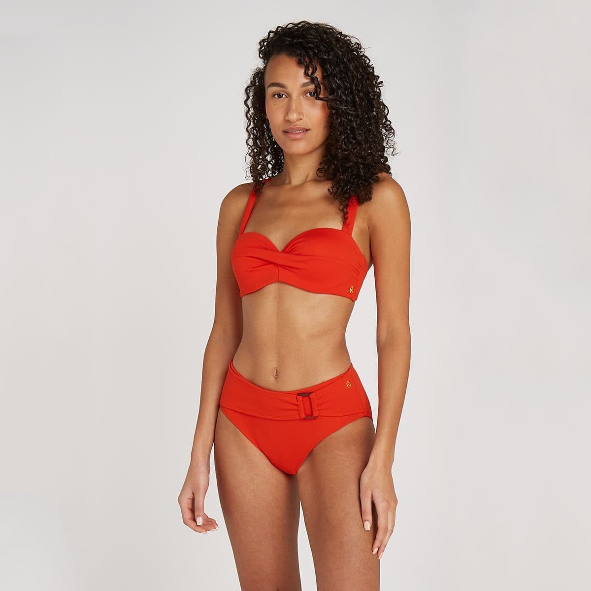 Ten Cate Twisted Padded Wired Bikini Top Dames Rood 40e thumbnail 3