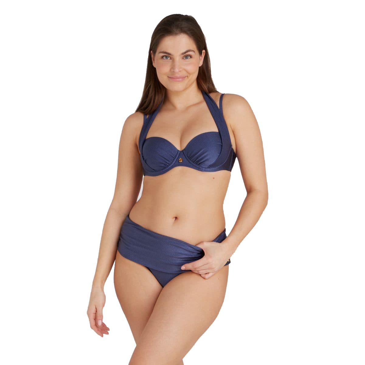 Ten Cate Multiway Padded Wired Bikini Top Dames Donkerblauw 38e thumbnail 3