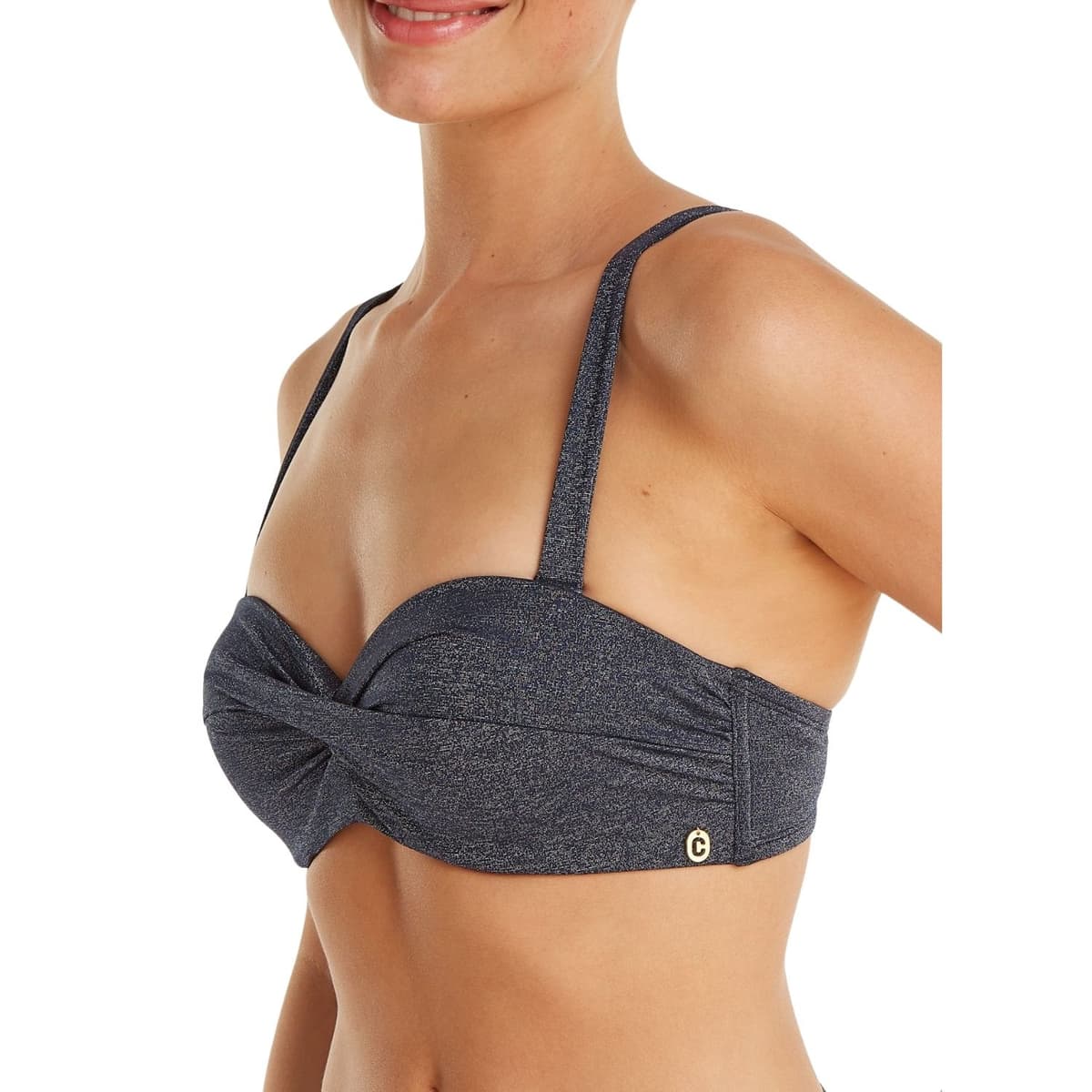 Ten Cate Twisted Padded Wired Bikini Top Dames Donkerblauw 42c thumbnail 5