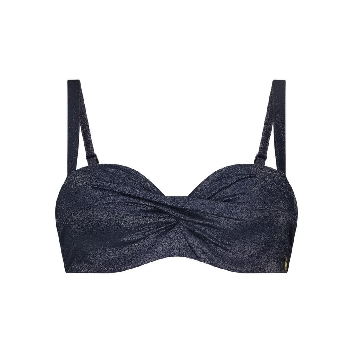 Ten Cate Twisted Padded Wired Bikini Top Dames Donkerblauw 42c thumbnail 3