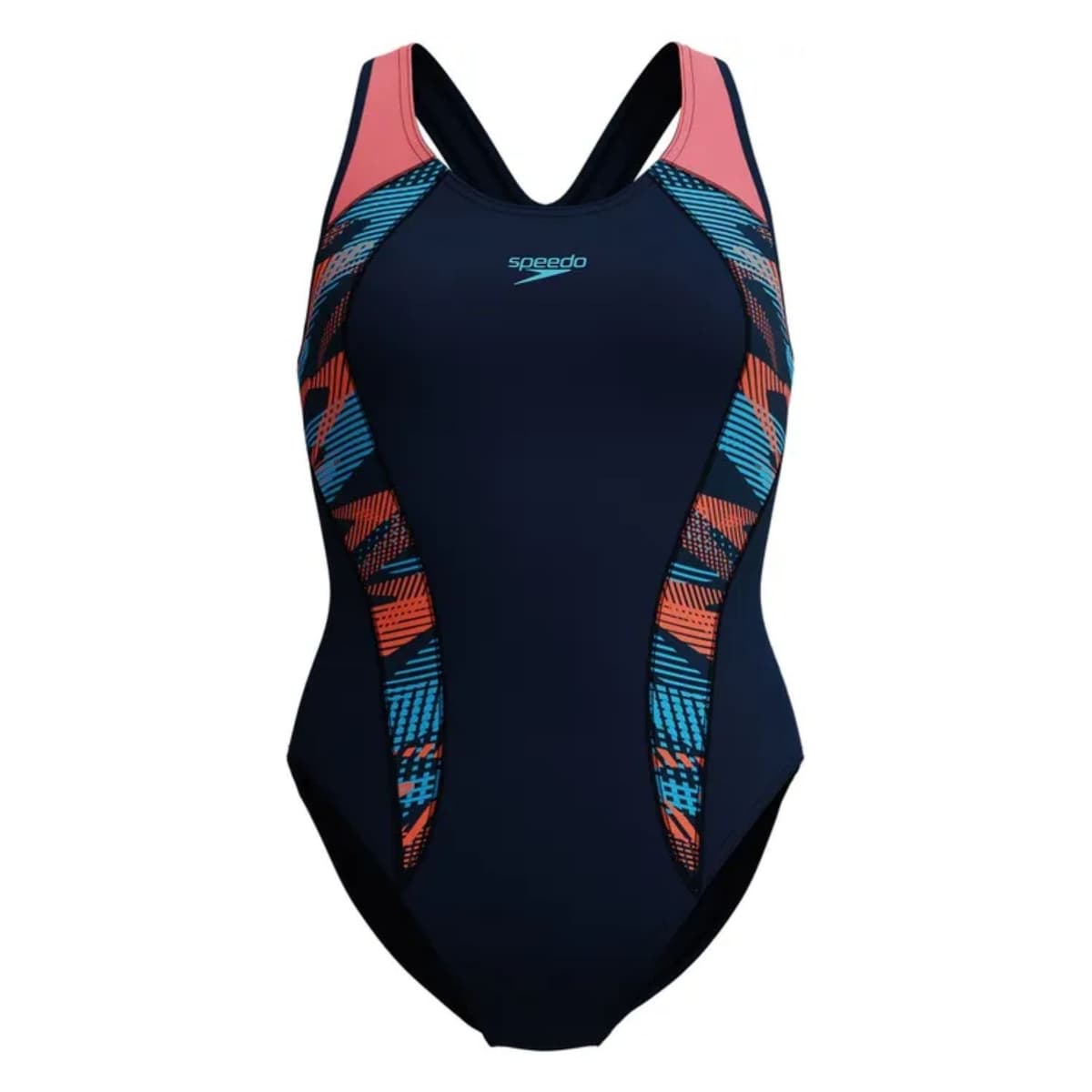 Speedo Eco+ Plastisol Laneback Badpak Dames Donkerblauw 2xl/44 thumbnail 3
