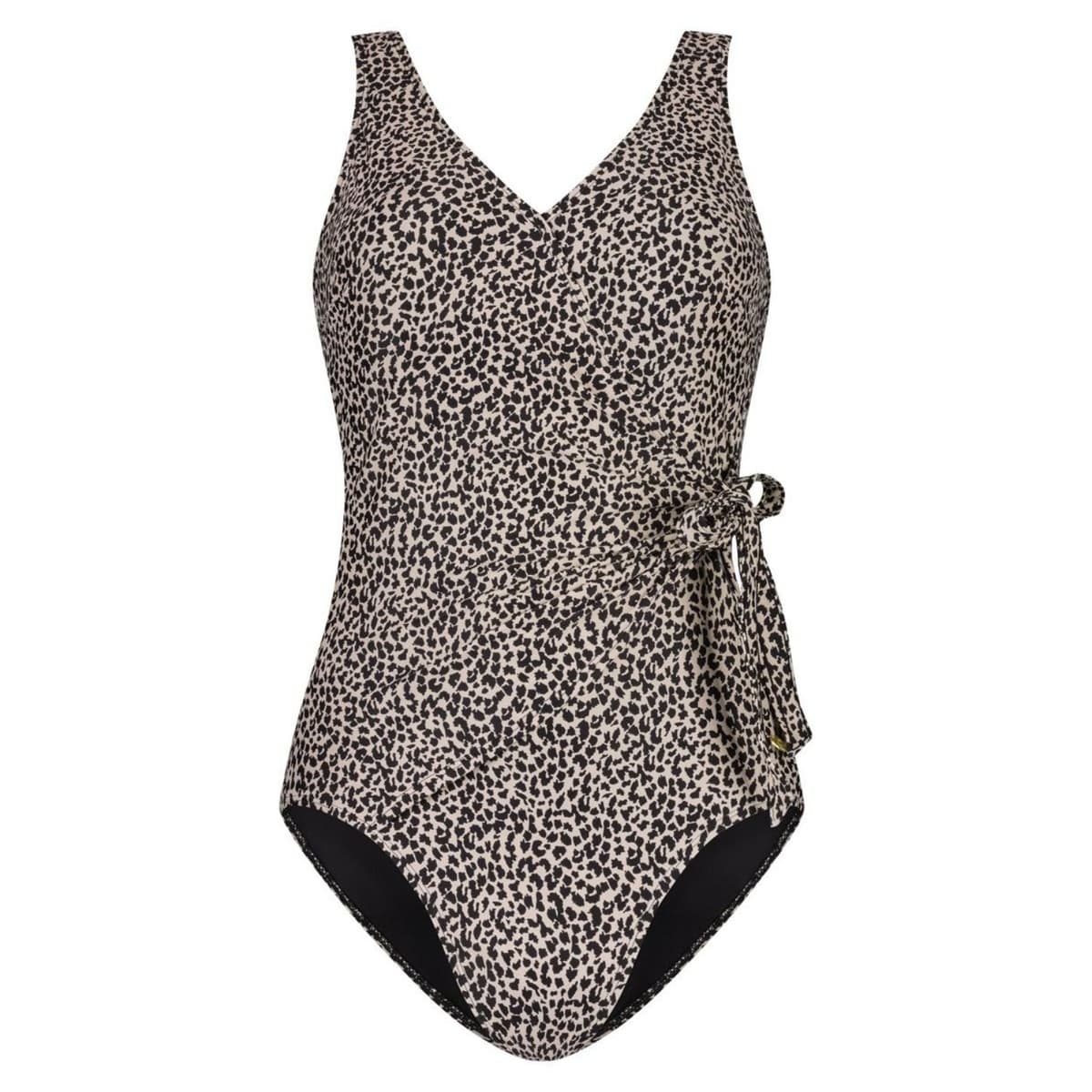 Ten Cate V-neck Padded Badpak Dames Zwart Dessin 2xl/44 thumbnail 3