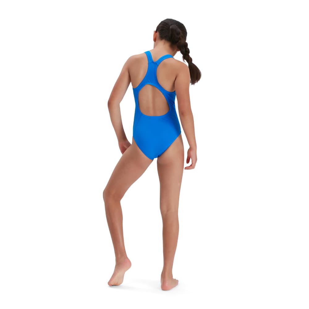 Speedo Eco+ Medalist Badpak Meisjes Blauw 128 thumbnail 3