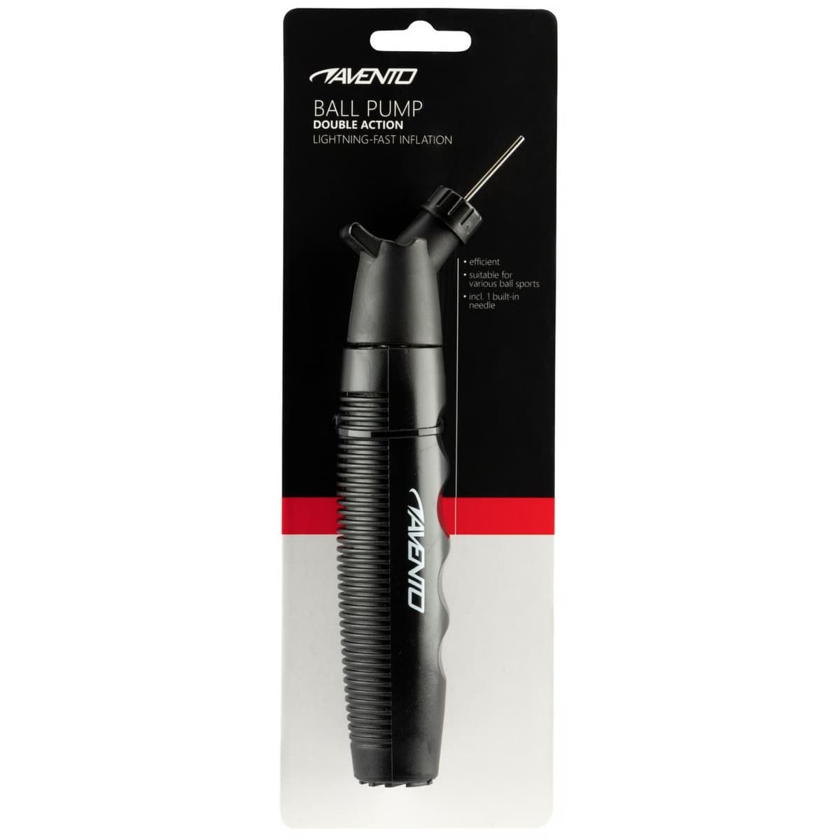 Avento Double Action Ballenpomp Zwart 1 thumbnail 2