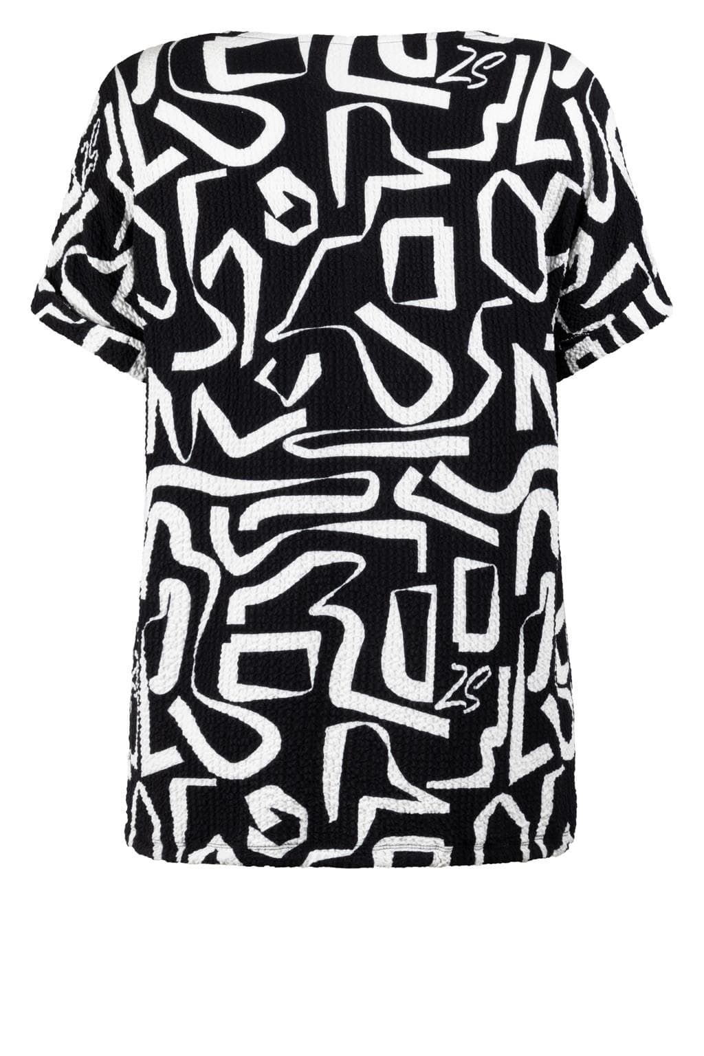 Zoso Jenna Blouse Dames Zwart Dessin Xs/34 thumbnail 2