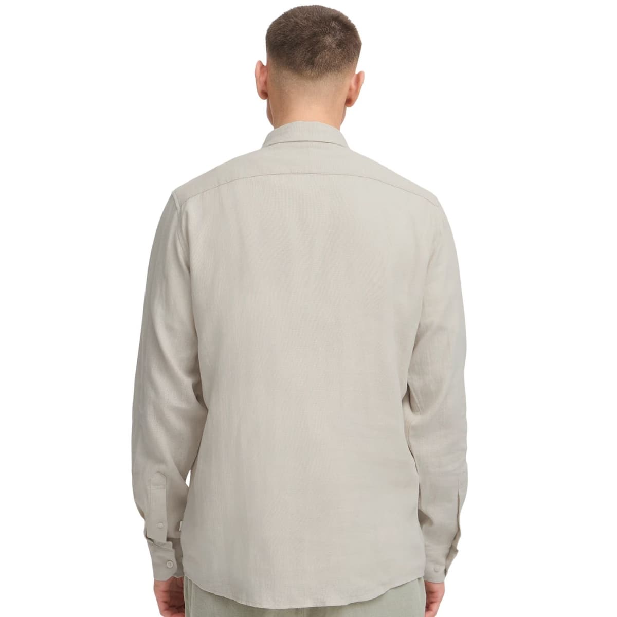 Solid Enea Allan Overhemd Heren Beige 2xl thumbnail 3