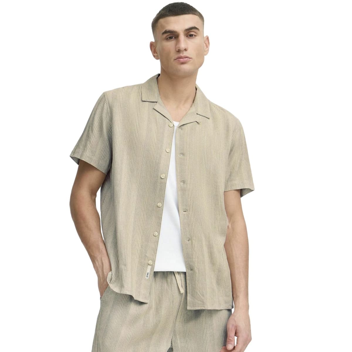 Solid Paick Overhemd Heren Blauw S