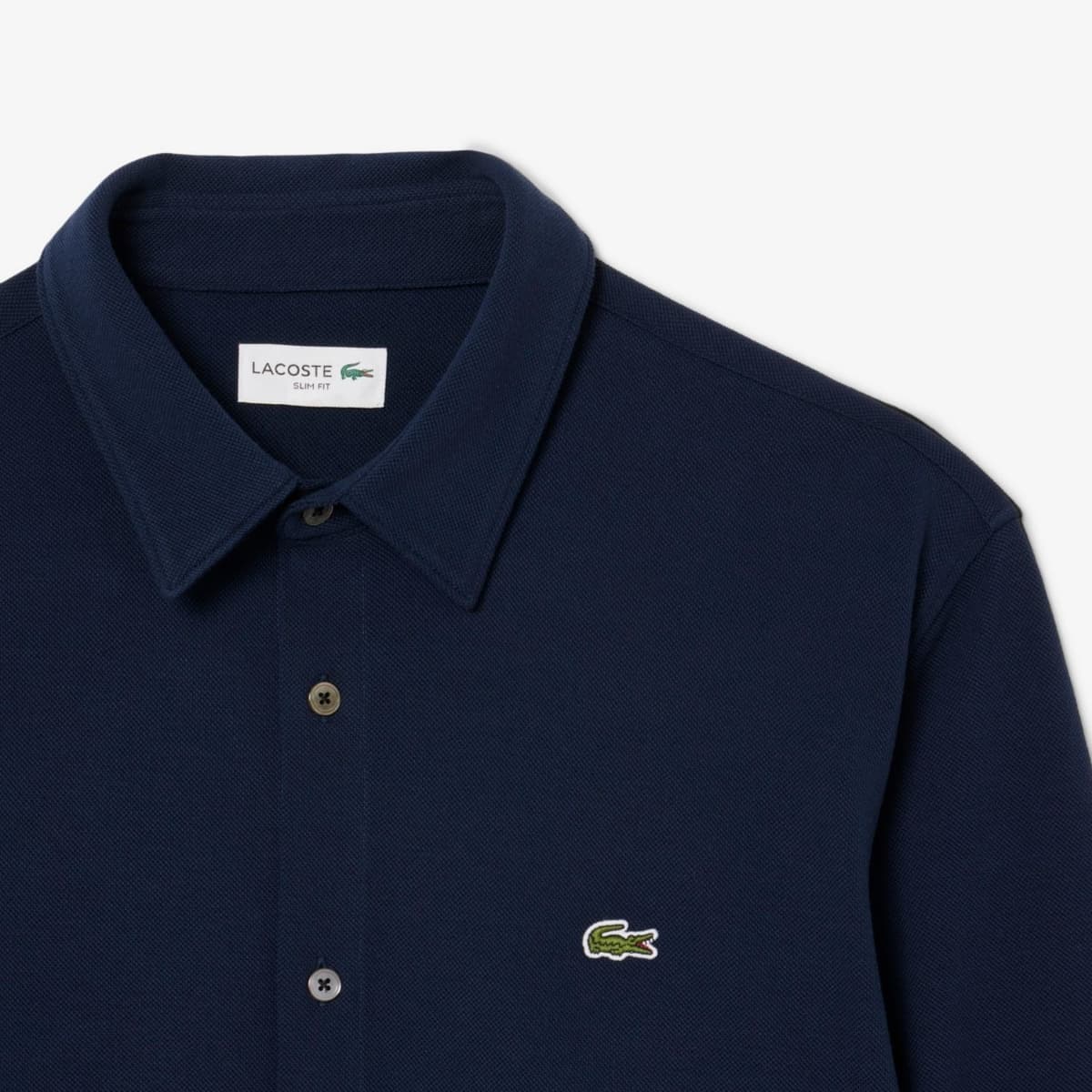 Lacoste 1hc2 Overhemd Heren Donkerblauw 42 thumbnail 3
