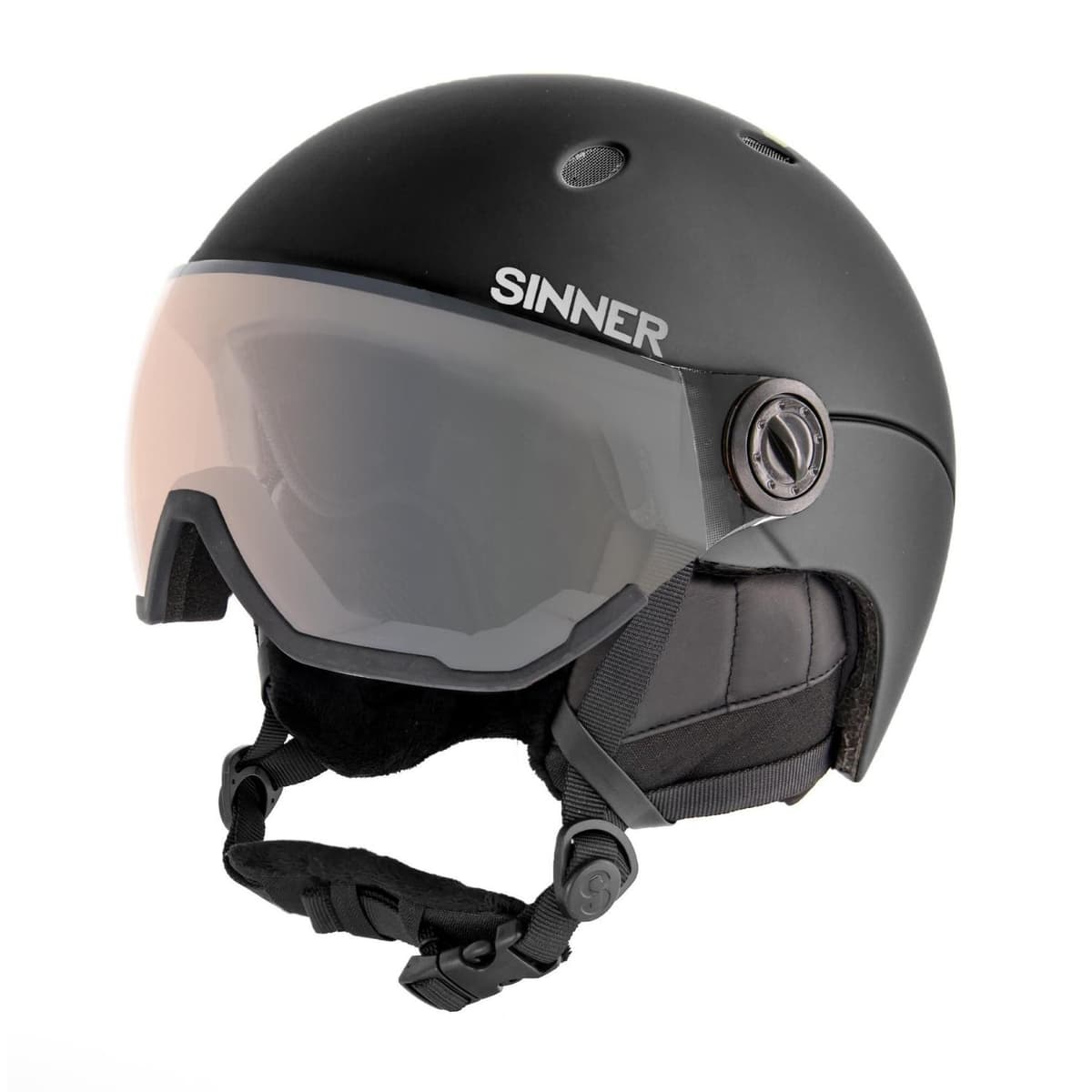 Sinner Titan Visor Trans+ Vizierhelm Zwart 59-63