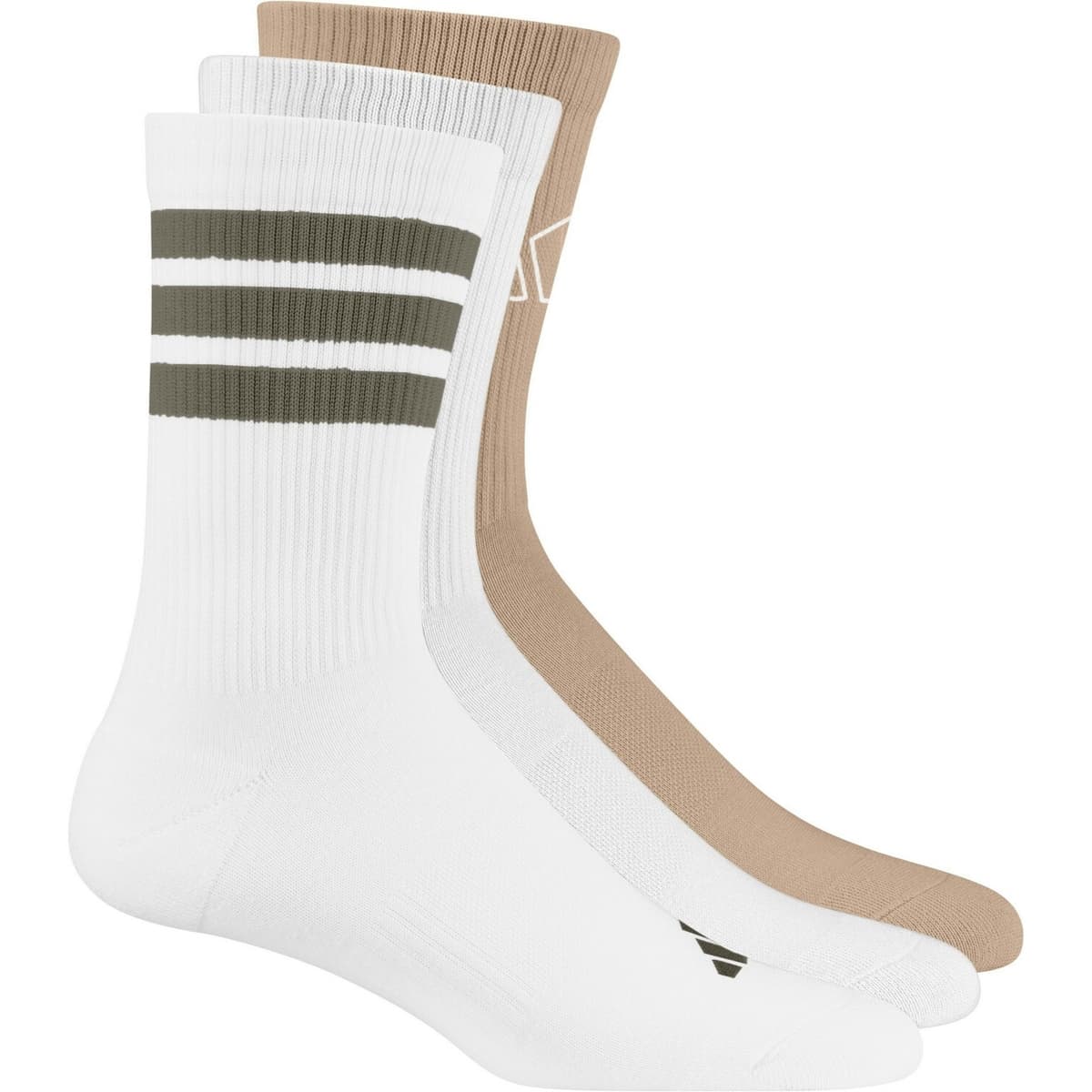 Adidas Logo 3-pack Sokken Wit 43 - 45