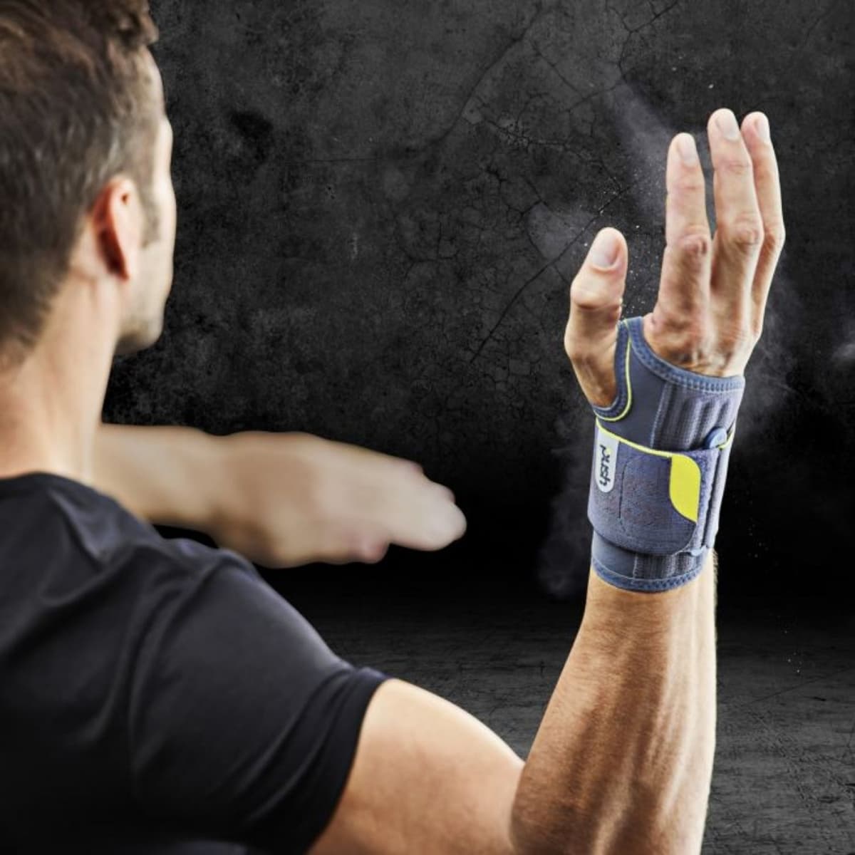 Push Sports Rechtshandige Pols Brace Antraciet L thumbnail 3