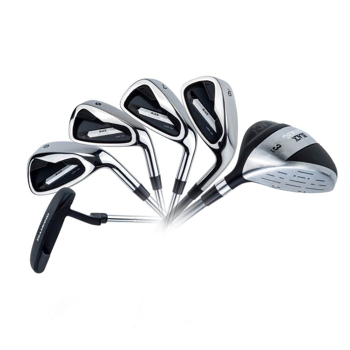 Black Diamond Dames Golfset 6 Clubs graphite Rechtshandig