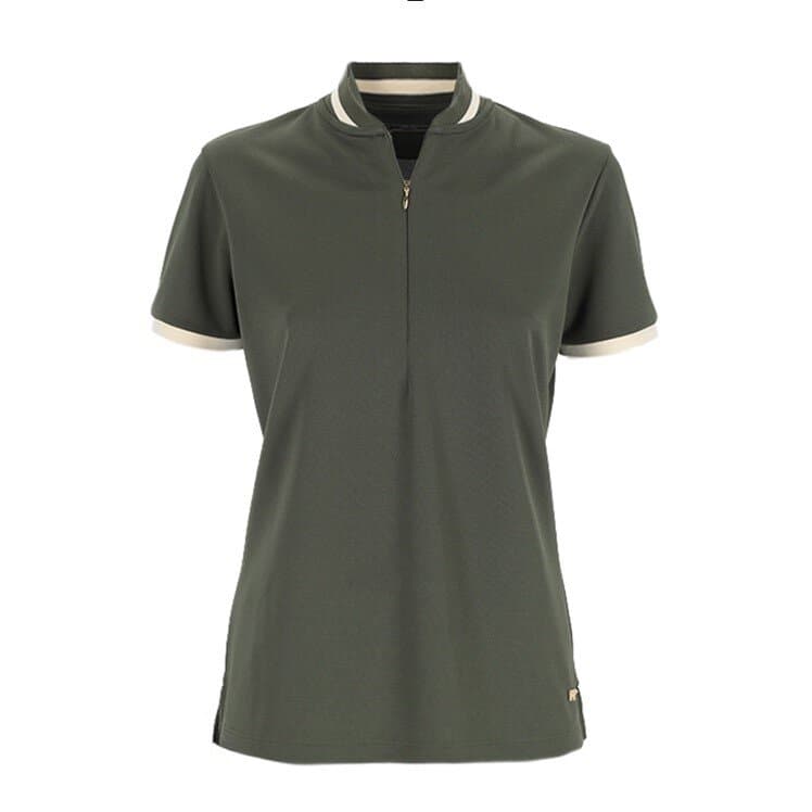 JackNicklaus Solid Zip Polo SS